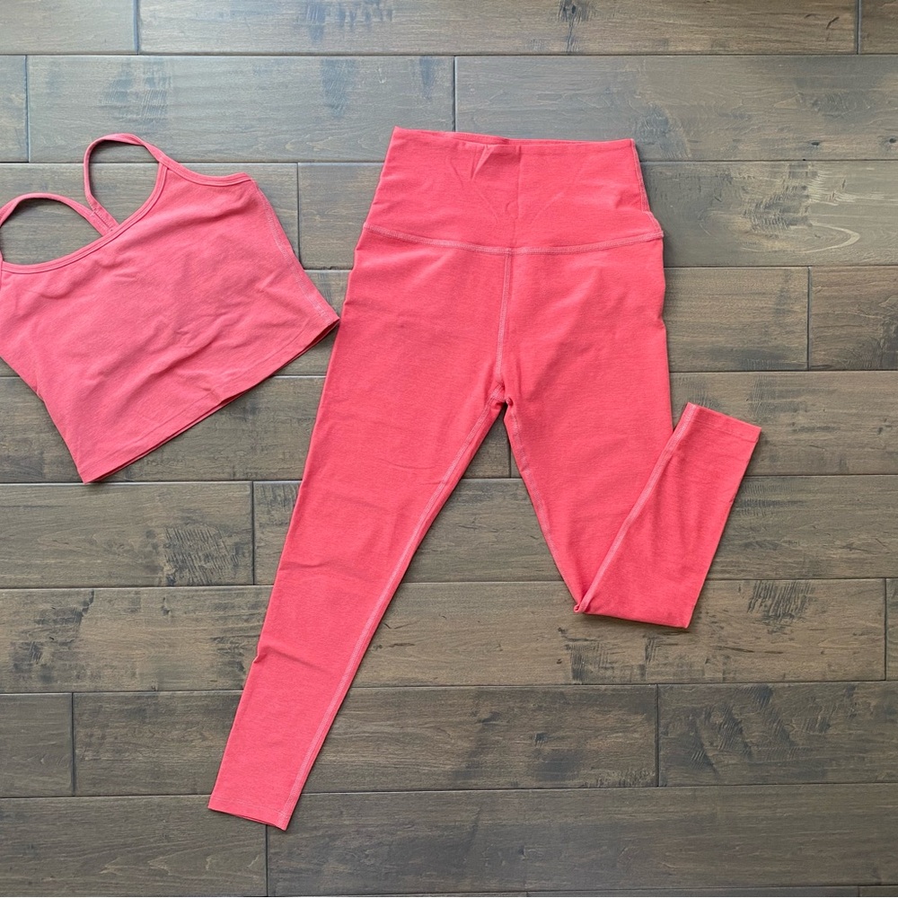 Beyond Yoga tank and leggings set.